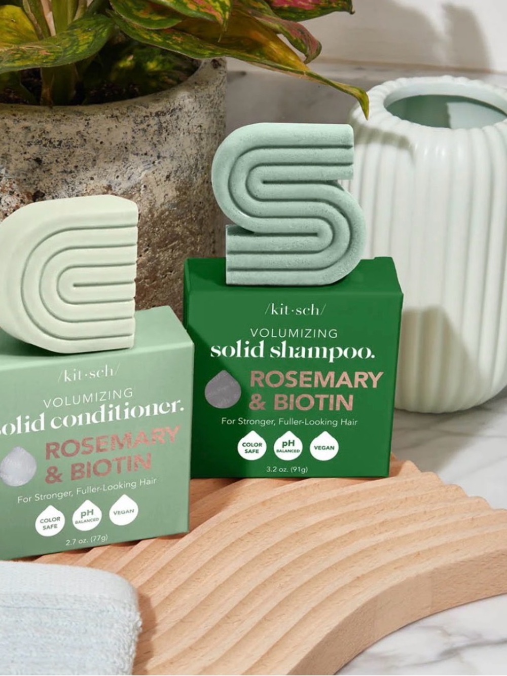 Kitsch Rosemary & Biotin Shampoo & Conditioner Set
